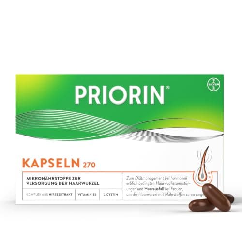 Priorin Kapseln I Haarausfall bei I mehr Haarwachstum I in Weiß