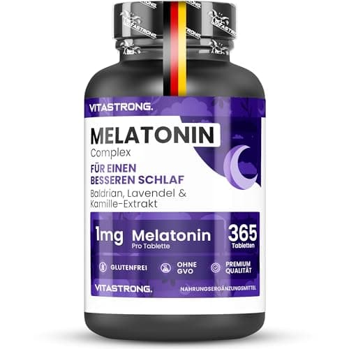 Vitastrong. Melatonin Komplex 365 Mikro-Tabletten in Farbe
