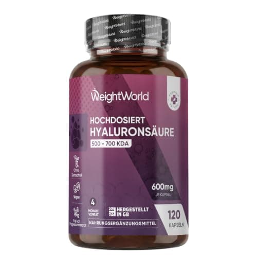 WeightWorld Hyaluron Kapseln 120 Hyaluronic Acid Capsules