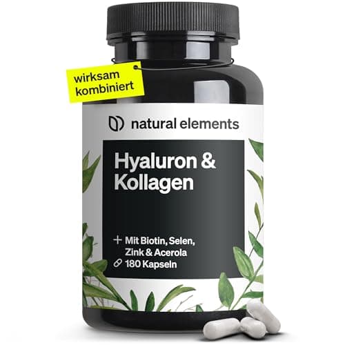 natural elements Hyaluronsäure Kollagen Komplex 180 Kapseln