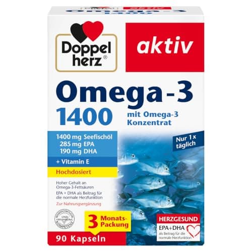 Doppelherz Omega-3 1400 in Gelb
